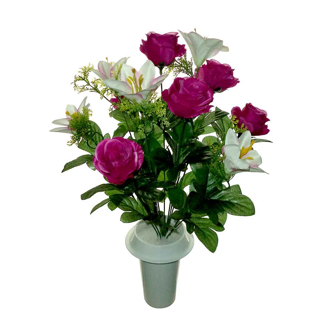 Μπουκέτο λουλούδια Τριαντάφυλλο Κρίνος - 045