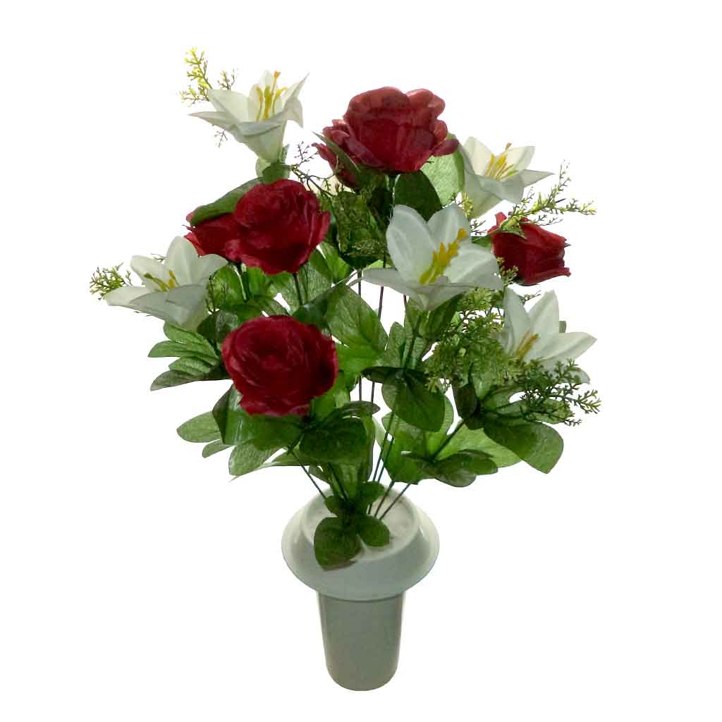Μπουκέτο λουλούδια Τριαντάφυλλο Κρίνος - 046
