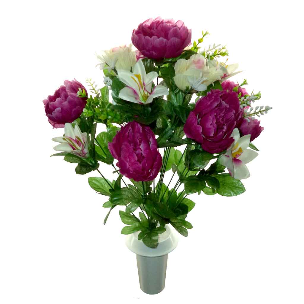 Μπουκέτο λουλούδια Τριαντάφυλλο Παιώνια Κρίνος - 176
