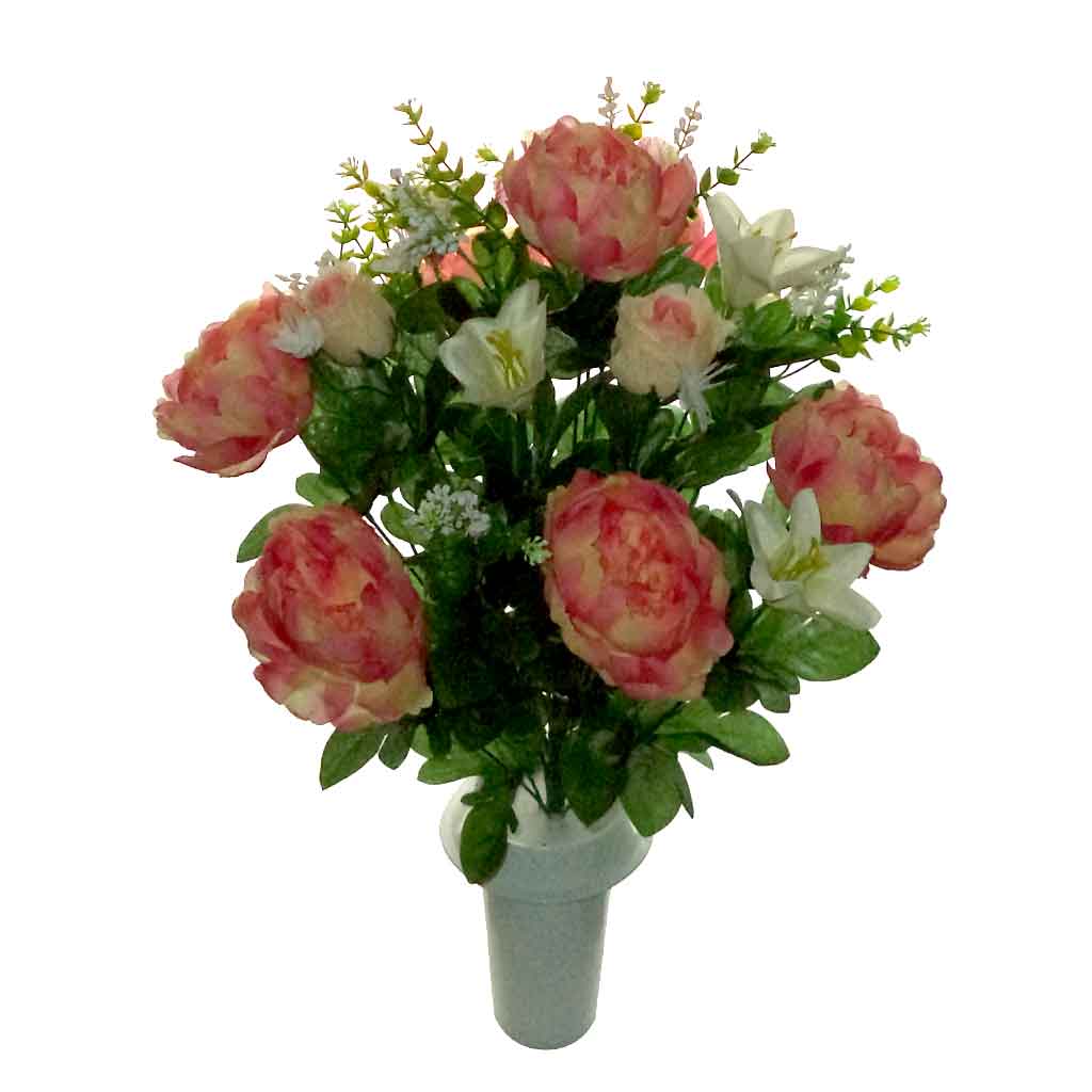 Μπουκέτο λουλούδια Τριαντάφυλλο Παιώνια Κρίνος - 178