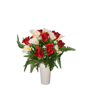 Ψεύτικα λουλούδια Πλαστικά λουλούδια για μνήματα