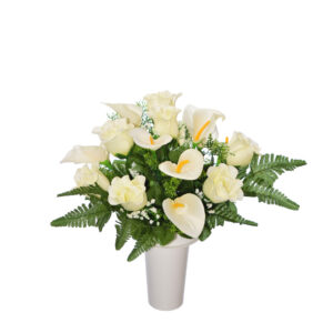 Ψεύτικα λουλούδια Πλαστικά λουλούδια για μνήματα